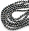 Black Labradorite Gemstone Beads, 8mm, Round